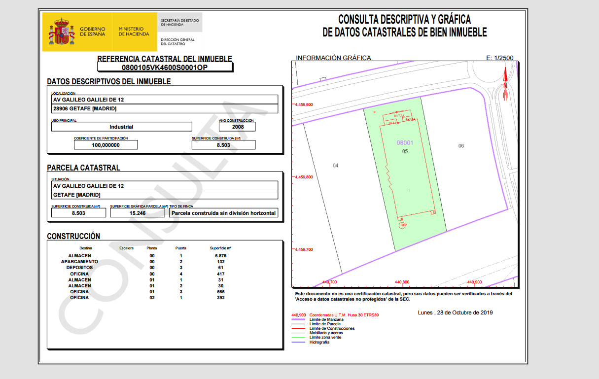 Ficha Catastral